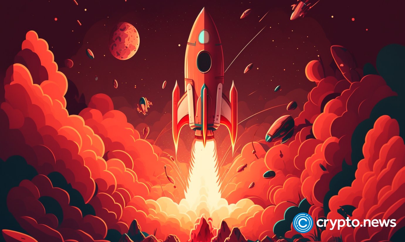 to the moon price growth rocket